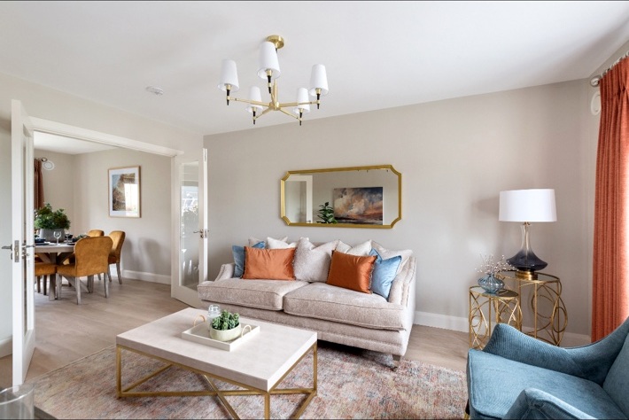 Contemporary family living room