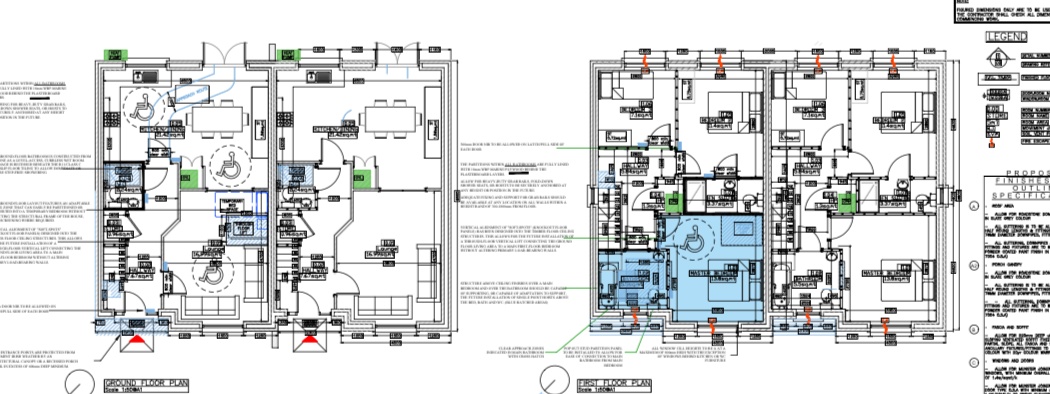 Alternative supplied residential floor plans